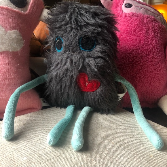 MONSTER DOLL Charcoal Fun Fur The Wrestler and The Needle Handmade - Picture 2 of 4